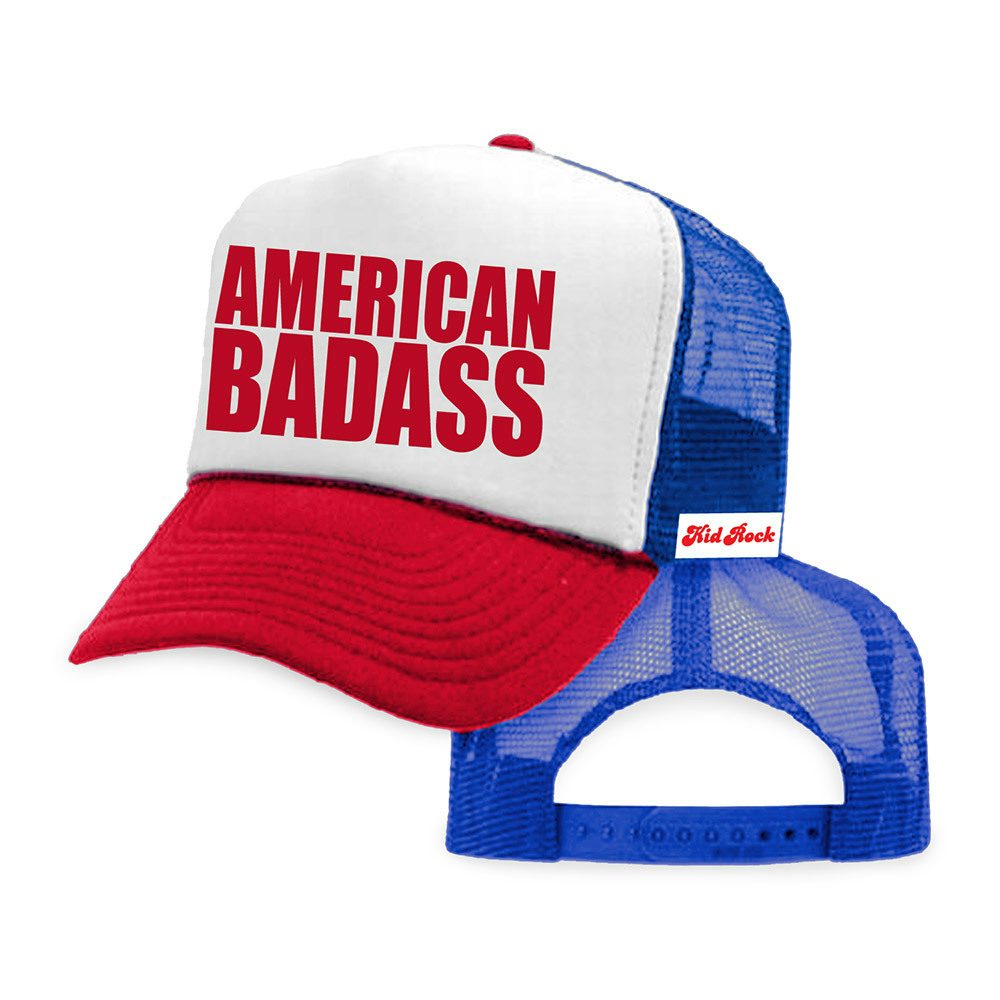 Kid Rock American Badass Fish Fry Nashville Chillin the Most Trucker Cap Hat 